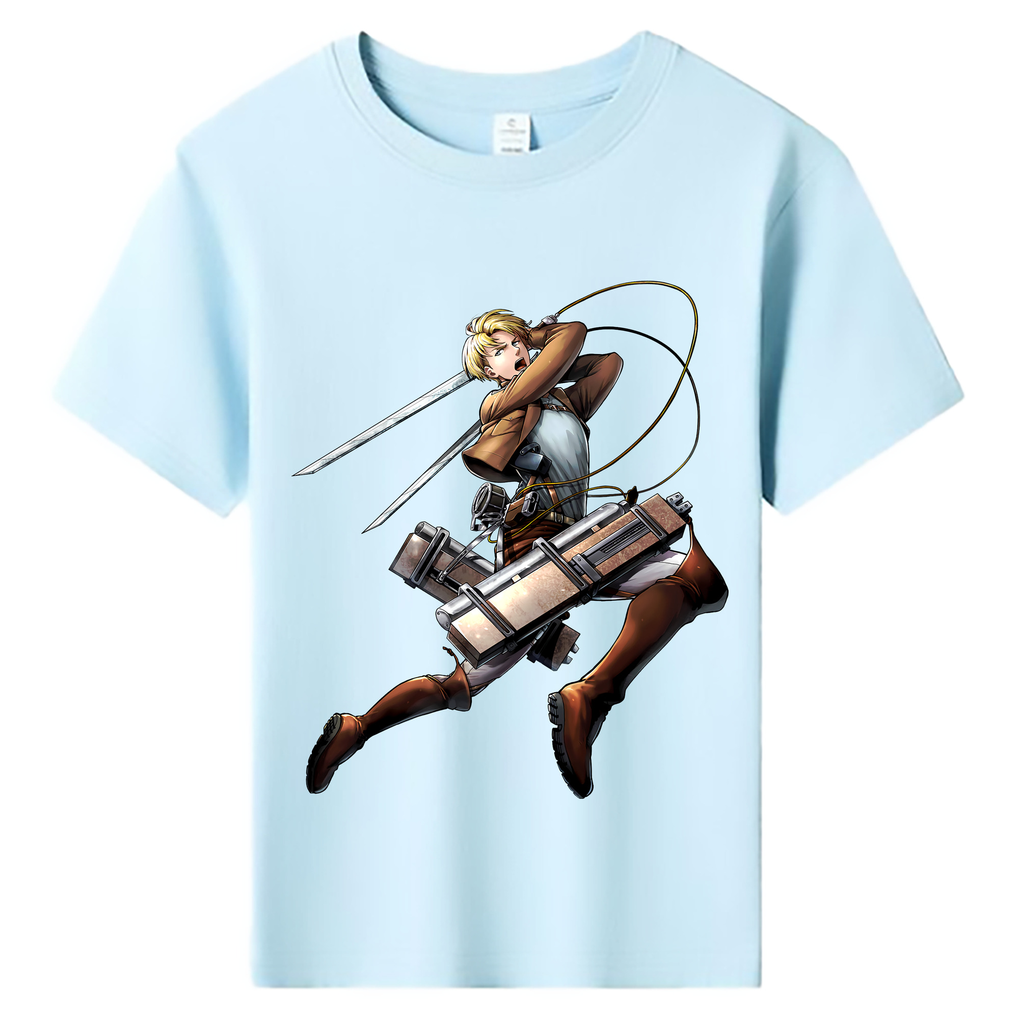 （画像用） 進撃の巨人 Attack on Titan 綿100％キッズTシャツ（フロントプリント）